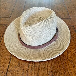 FURTALK Wide Brim Straw Panama Hat Fedora Summer Beach Sun Hats UPF 80+